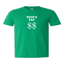 Load image into Gallery viewer, Rock&#39;n Fat $$ Emblem T-Shirt
