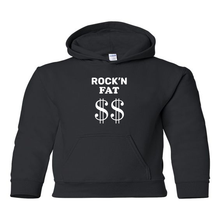 Load image into Gallery viewer, Rock&#39;n Fat $$ Emblem Youth Hoodie
