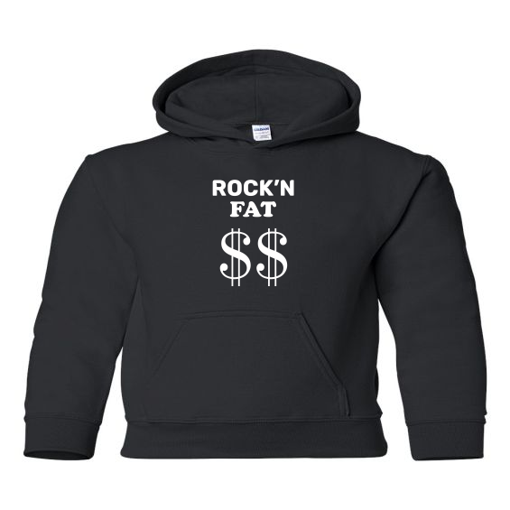 Rock'n Fat $$ Emblem Youth Hoodie