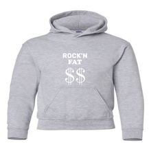 Load image into Gallery viewer, Rock&#39;n Fat $$ Emblem Youth Hoodie
