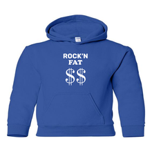 Load image into Gallery viewer, Rock&#39;n Fat $$ Emblem Youth Hoodie
