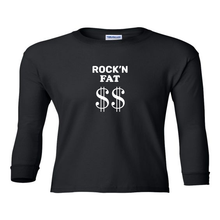 Load image into Gallery viewer, Rock&#39;n Fat $$ Emblem Youth Longsleeve T-Shirt
