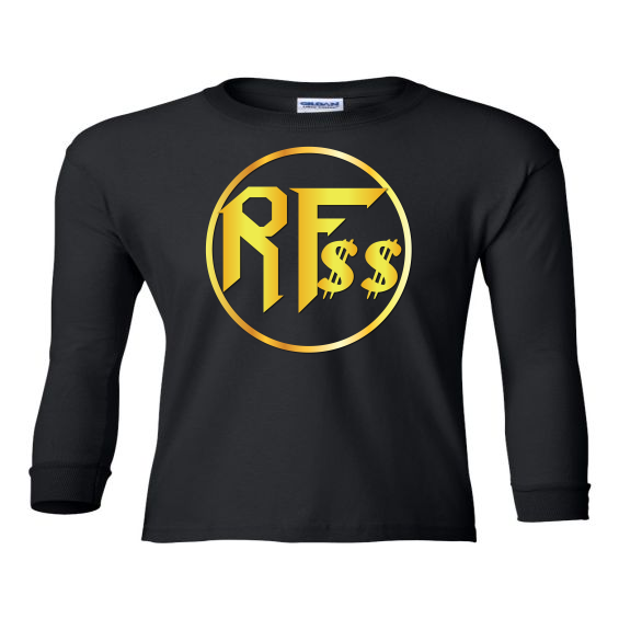 Rock'n Fat $$ Gold Medallion Youth Longsleeve T-Shirt