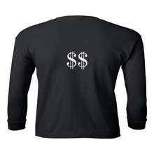 Load image into Gallery viewer, Rock&#39;n Fat $$ Emblem Youth Longsleeve T-Shirt
