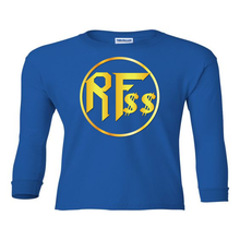 Load image into Gallery viewer, Rock&#39;n Fat $$ Gold Medallion Youth Longsleeve T-Shirt
