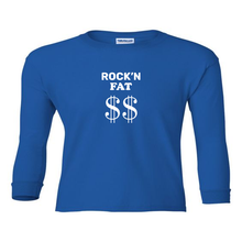 Load image into Gallery viewer, Rock&#39;n Fat $$ Emblem Youth Longsleeve T-Shirt
