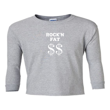 Load image into Gallery viewer, Rock&#39;n Fat $$ Emblem Youth Longsleeve T-Shirt
