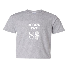 Load image into Gallery viewer, Rock&#39;n Fat $$ Emblem Youth T-Shirt
