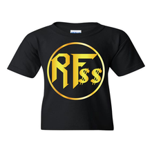 Load image into Gallery viewer, Rock&#39;n Fat $$ Gold Medallion Youth T-Shirt
