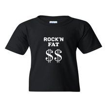 Load image into Gallery viewer, Rock&#39;n Fat $$ Emblem Youth T-Shirt
