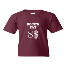 Load image into Gallery viewer, Rock&#39;n Fat $$ Emblem Youth T-Shirt
